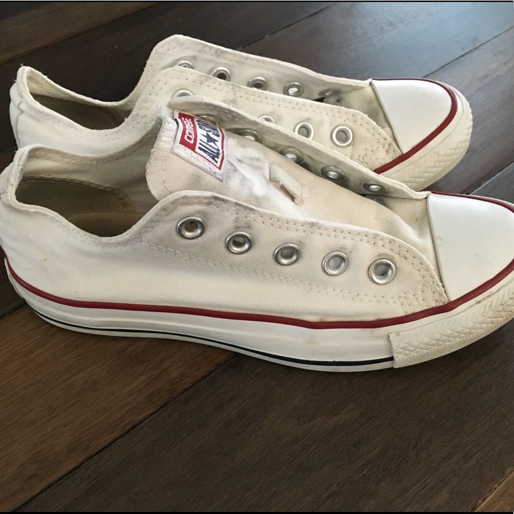 White low top converse